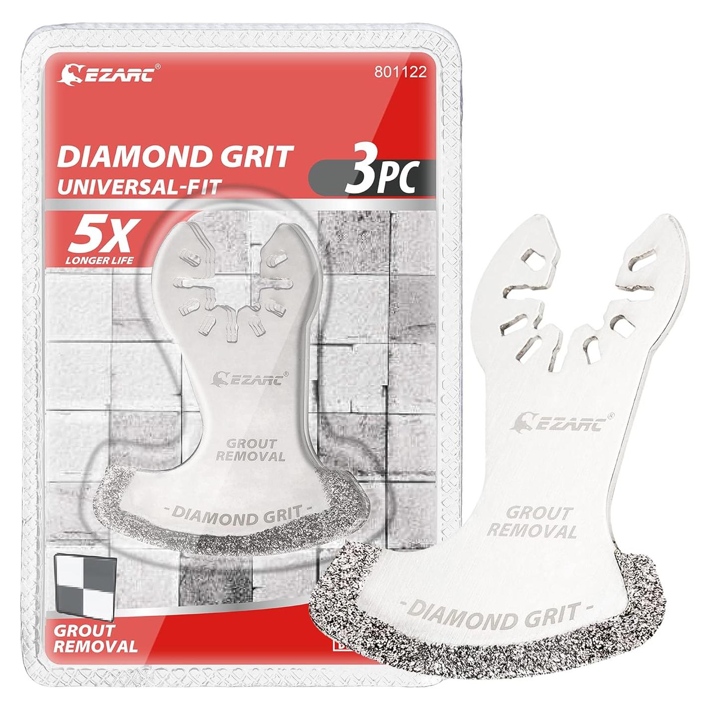 Cuchillas Oscilantes EZARC Paquete de 3 para Corte de Mortero