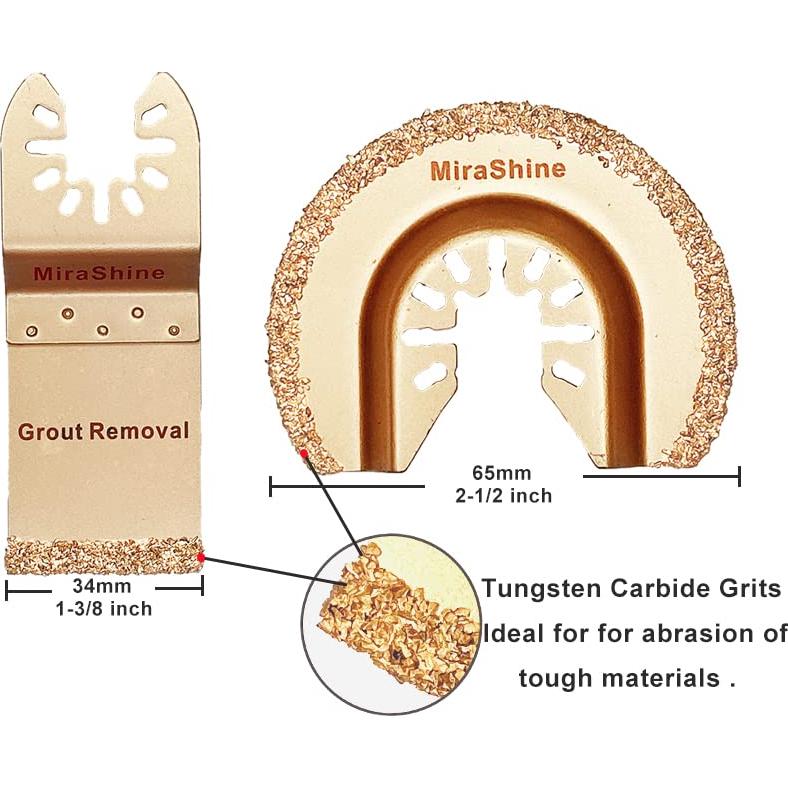 4 Cuchillas de Sierra de Carburo MiraShine para Lechada