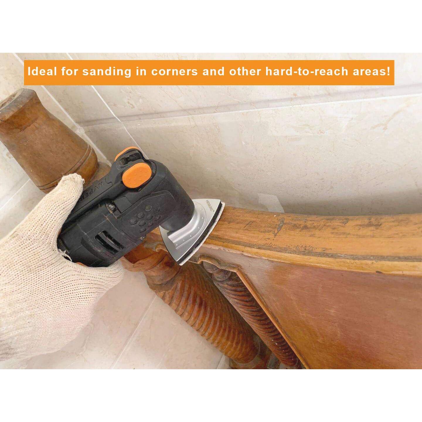 Pad de Lijado Triangular HEMUNC 80x80mm 3PCS Compatible