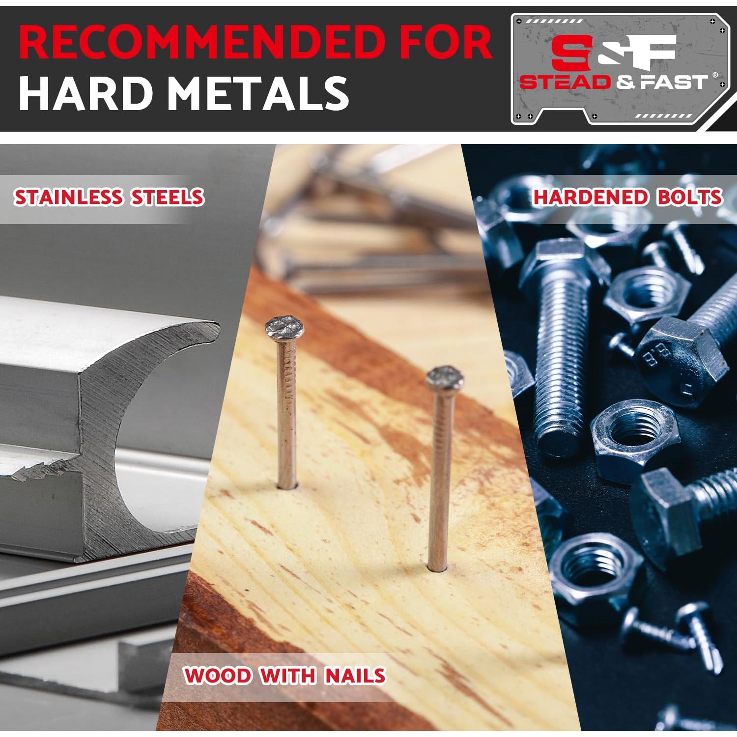 Hojas de Sierra Oscilante S&F Carburo 4 Pzas Ajuste Universal