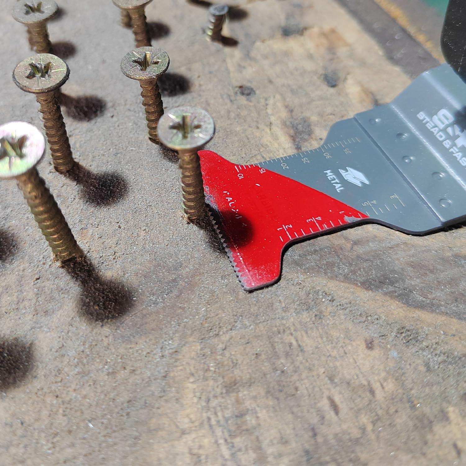 Hojas de Sierra Oscilante S&F Carburo 4 Pzas Ajuste Universal