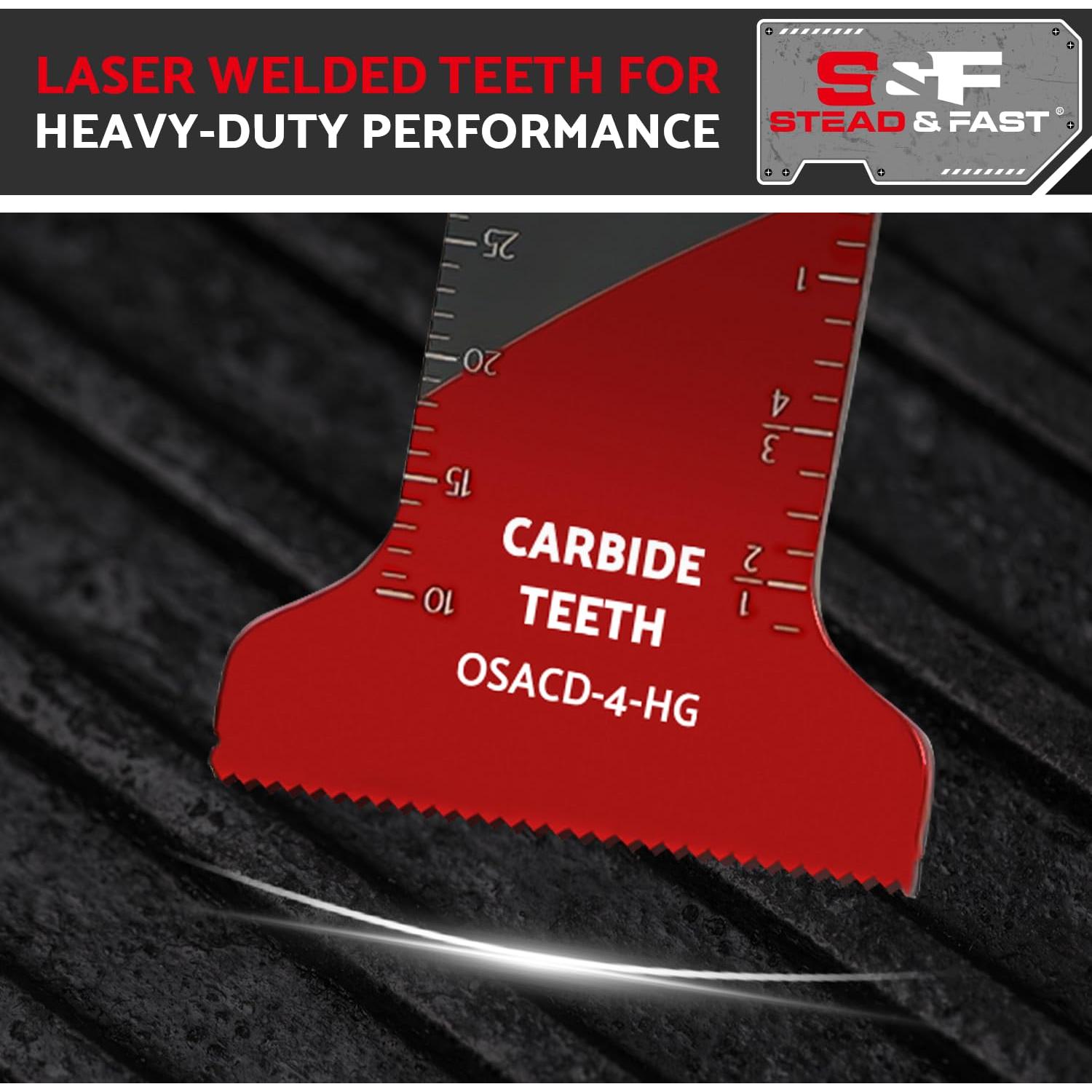 Hojas de Sierra Oscilante S&F Carburo 4 Pzas Ajuste Universal