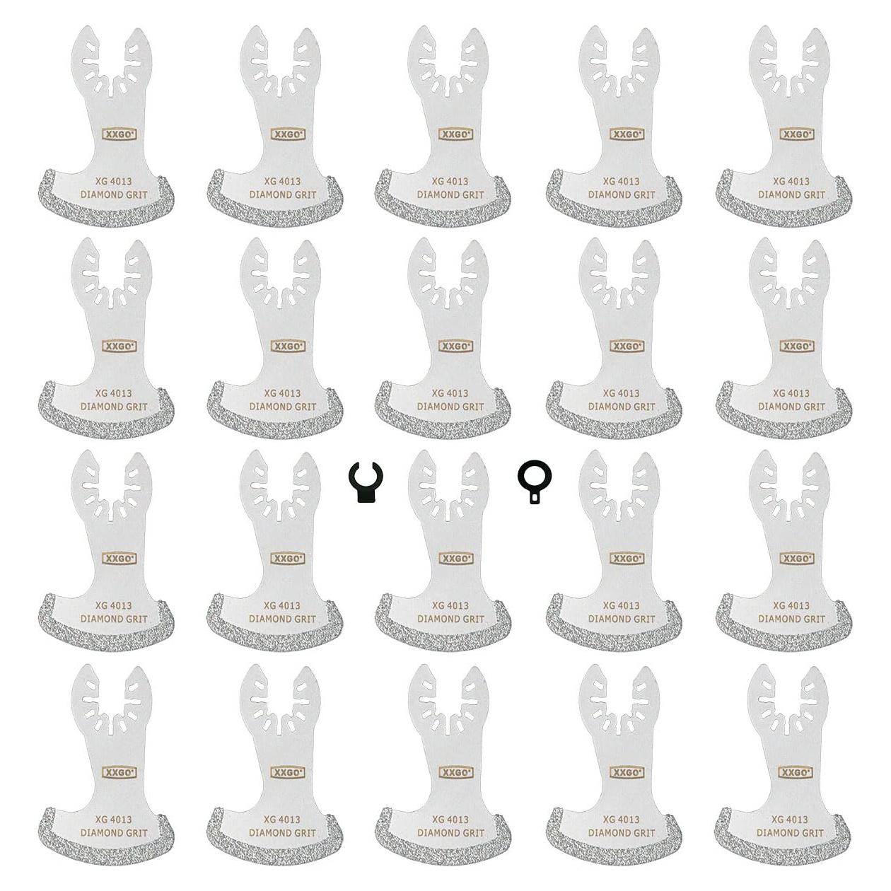Hoja de Diamante XXGO 20 Pcs para Multiherramienta Oscilante
