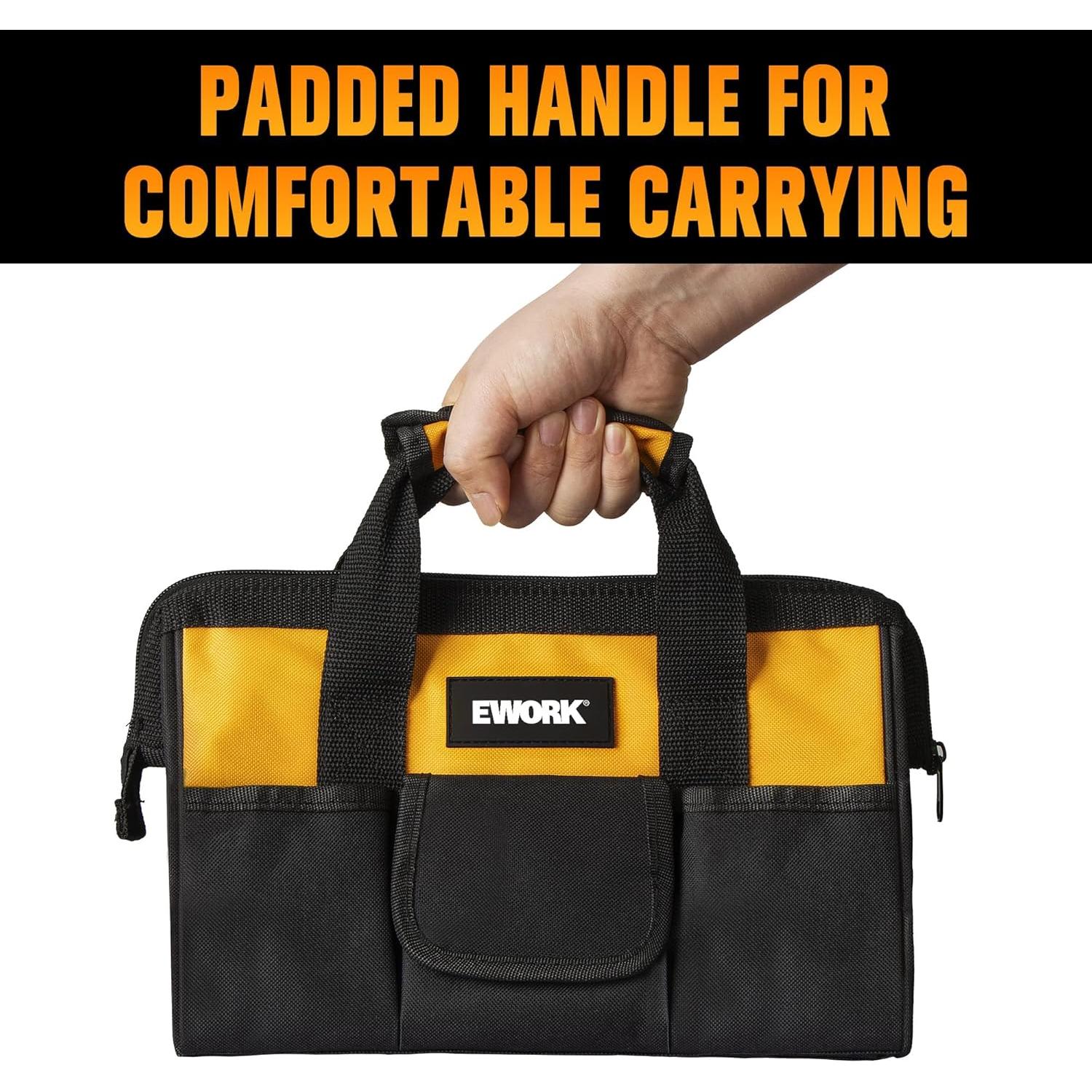 Bolsa de herramientas EWORK EK-12BAG 33x17x22cm 3 bolsillos
