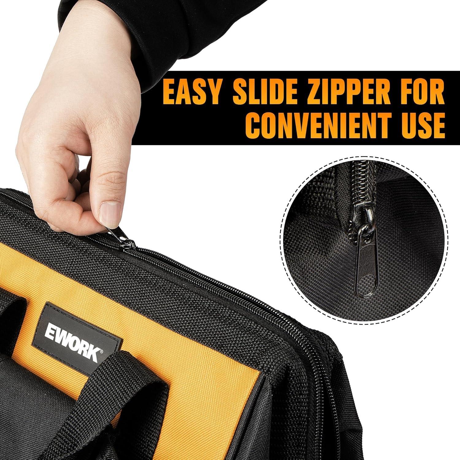 Bolsa de herramientas EWORK EK-12BAG 33x17x22cm 3 bolsillos