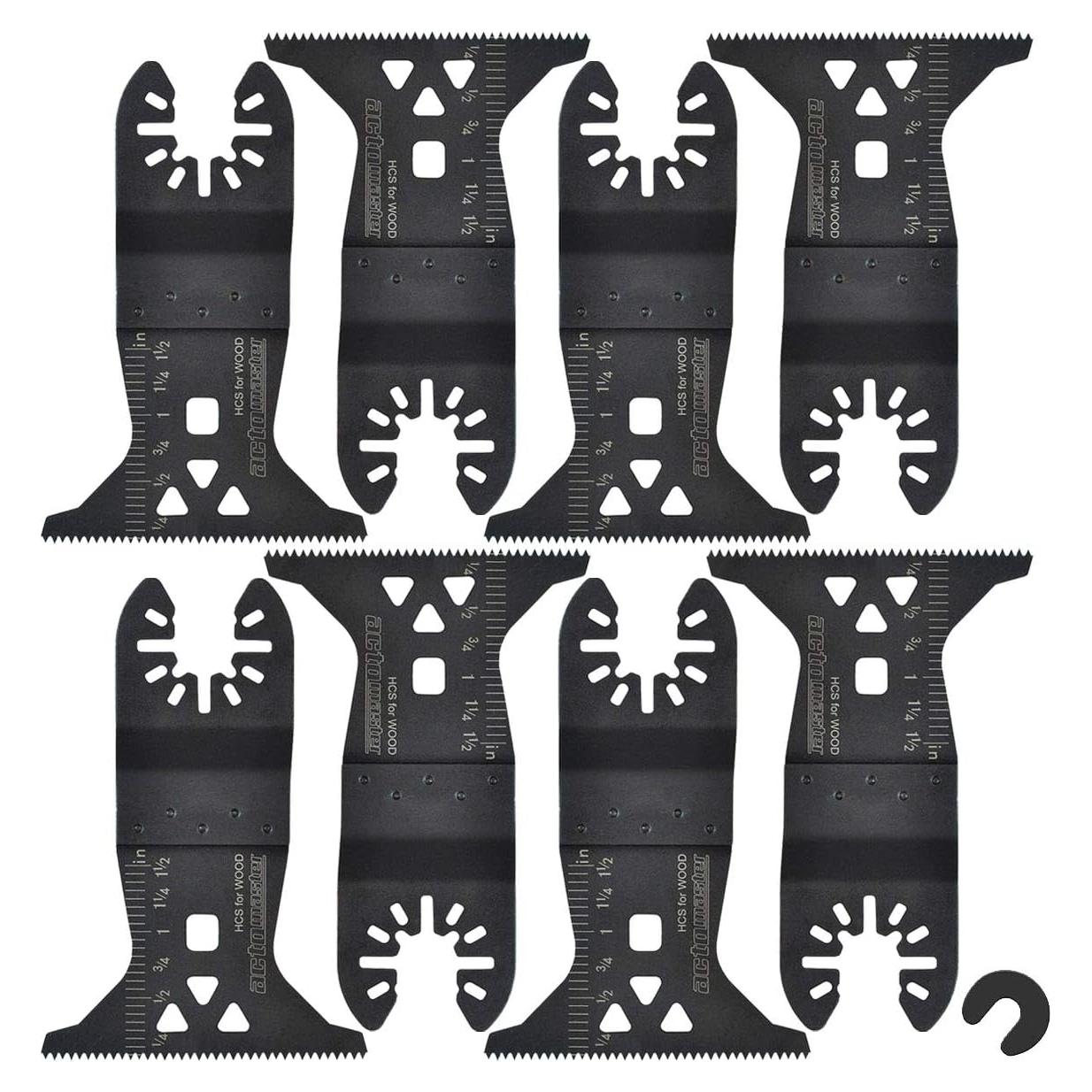 Cuchillas de sierra oscilante ACTOMASTER 8 piezas para madera