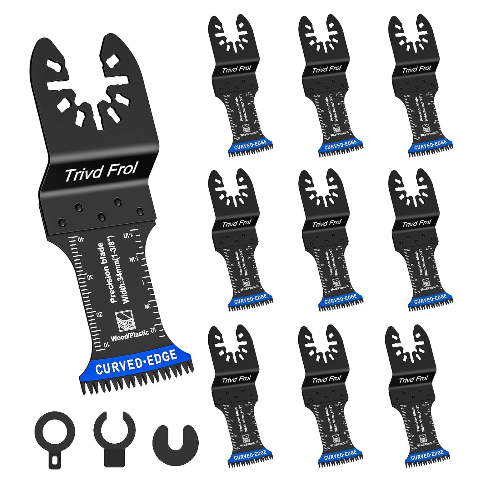 10 Piezas Hojas Oscilantes TrivdPro Dientes Japoneses 34mm