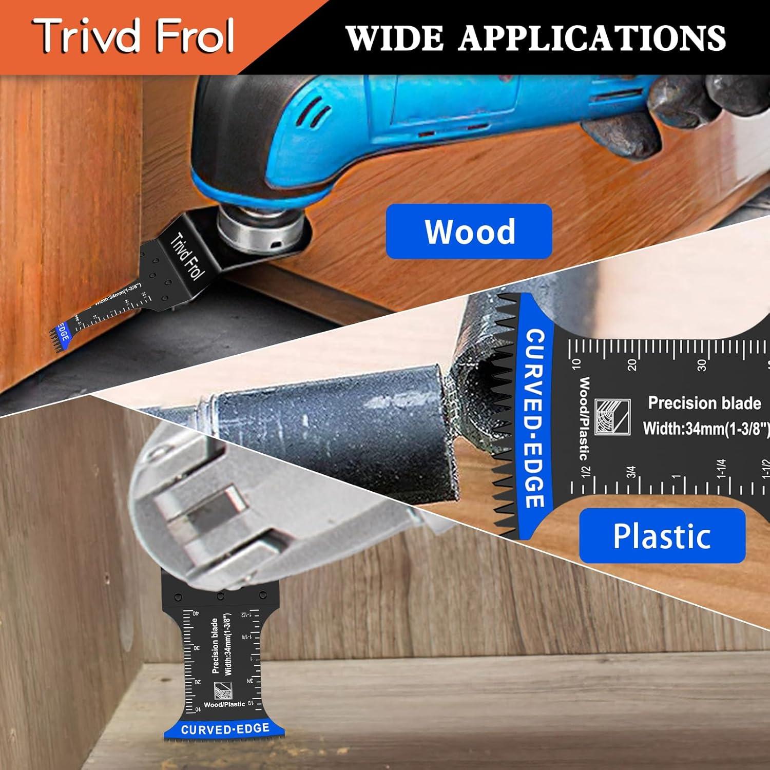 10 Piezas Hojas Oscilantes TrivdPro Dientes Japoneses 34mm