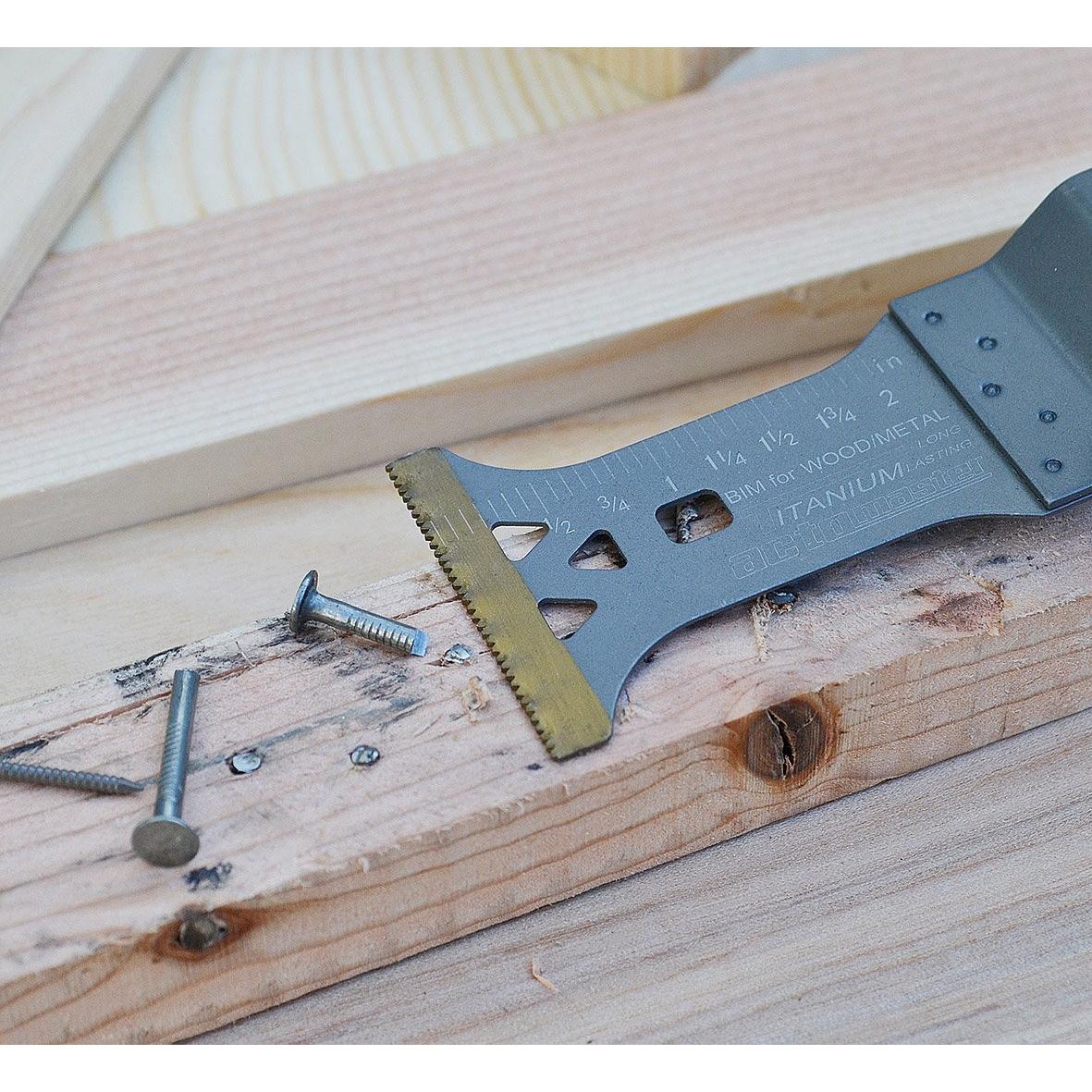 Hoja de sierra oscilante Bi-Metal Titanio 3 Piezas