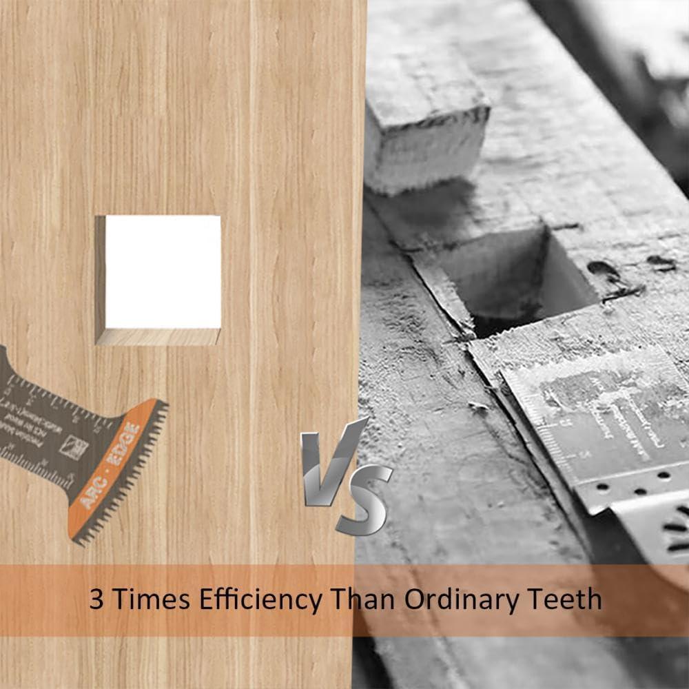 Juego 7 Hojas Sierra Oscilante BBYPP Curvadas para Madera