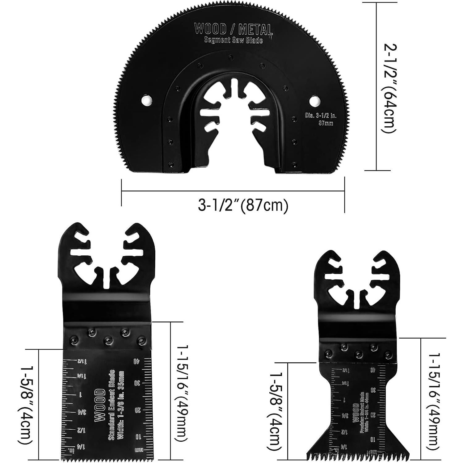 WORKPRO Juego 23 Cuchillas Sierra Oscilante Metal/Madera