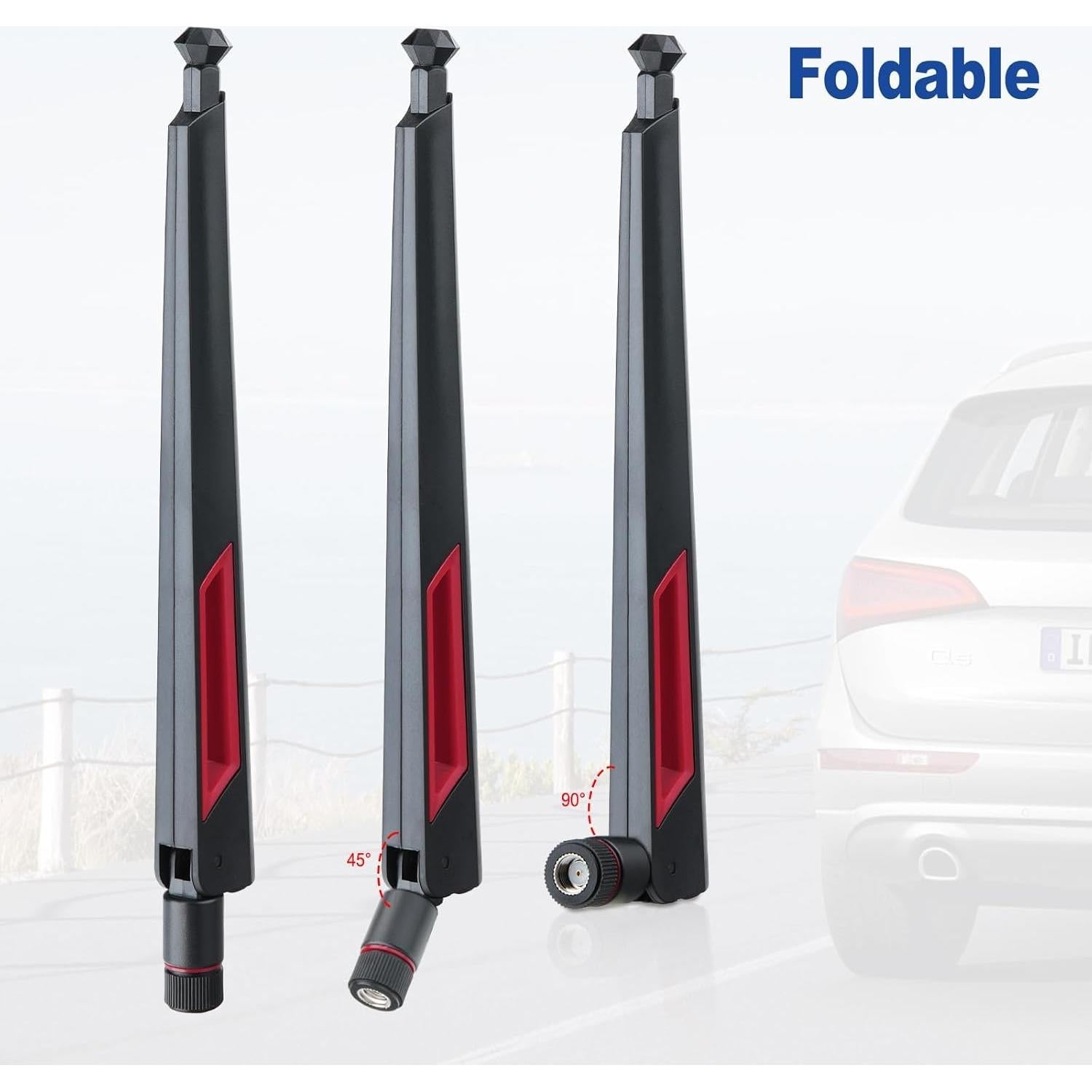 Antena WiFi Doble Banda 2.4GHz 5GHz 12dBi Superbat - Paquete de 2