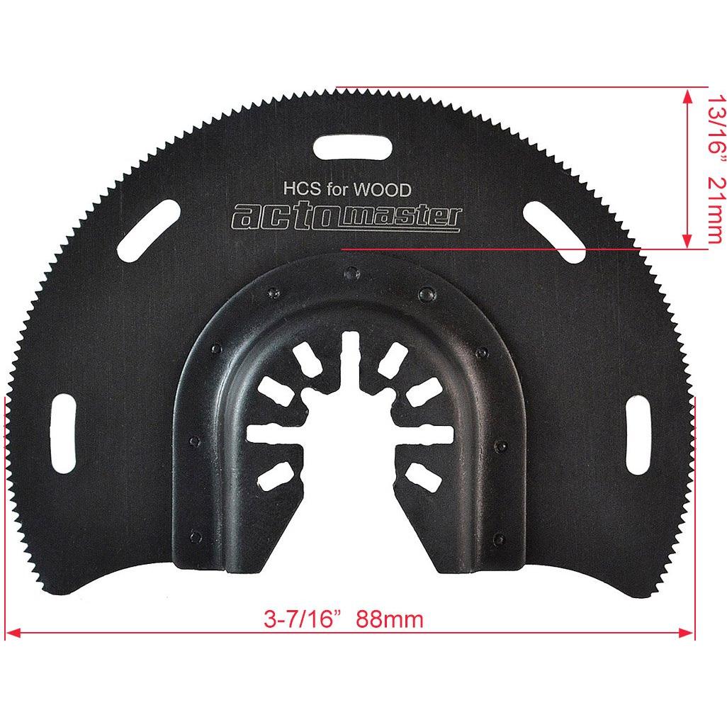 Hoja de sierra segmentada HCS para herramienta oscilante - 6 piezas