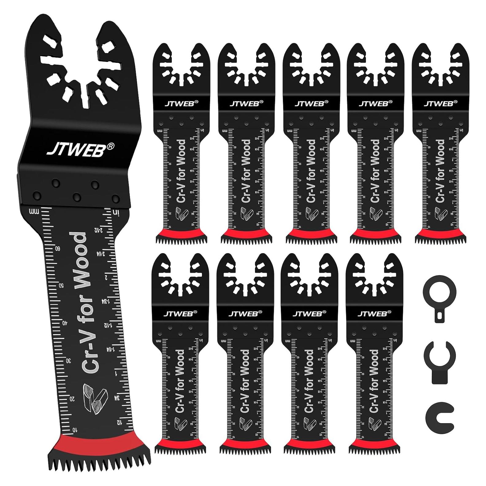 Hoja Oscilante JTWEB 10PCS Diente Japonés Corte Madera