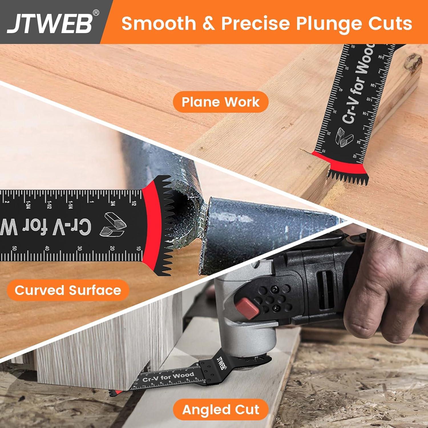 Hoja Oscilante JTWEB 10PCS Diente Japonés Corte Madera