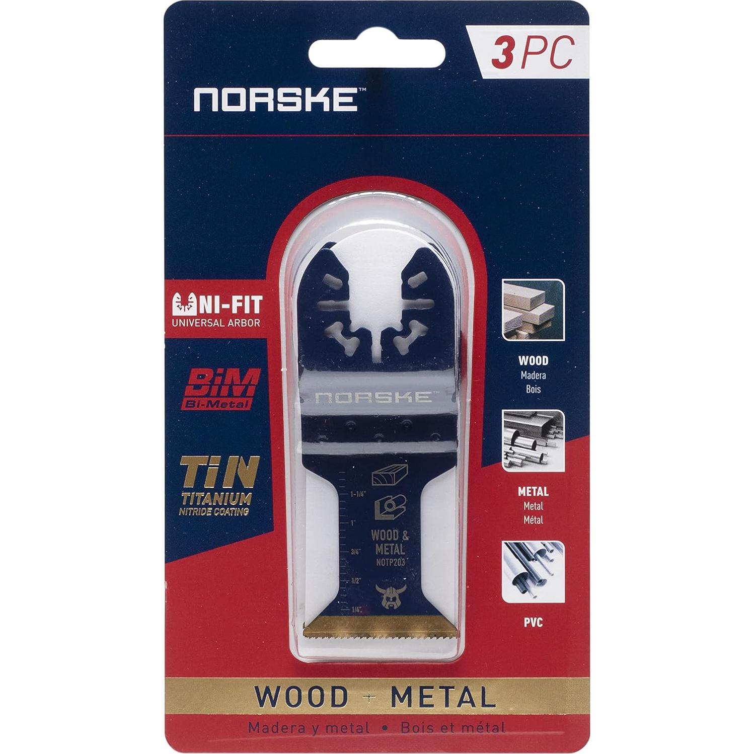 Cuchillas de Corte Flush Norske NOTP272 para Madera y Metal