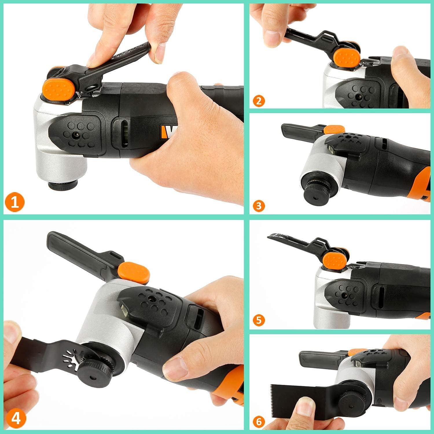 60 Piezas Cuchillas Oscilantes Kyoffiie para Madera y Metal