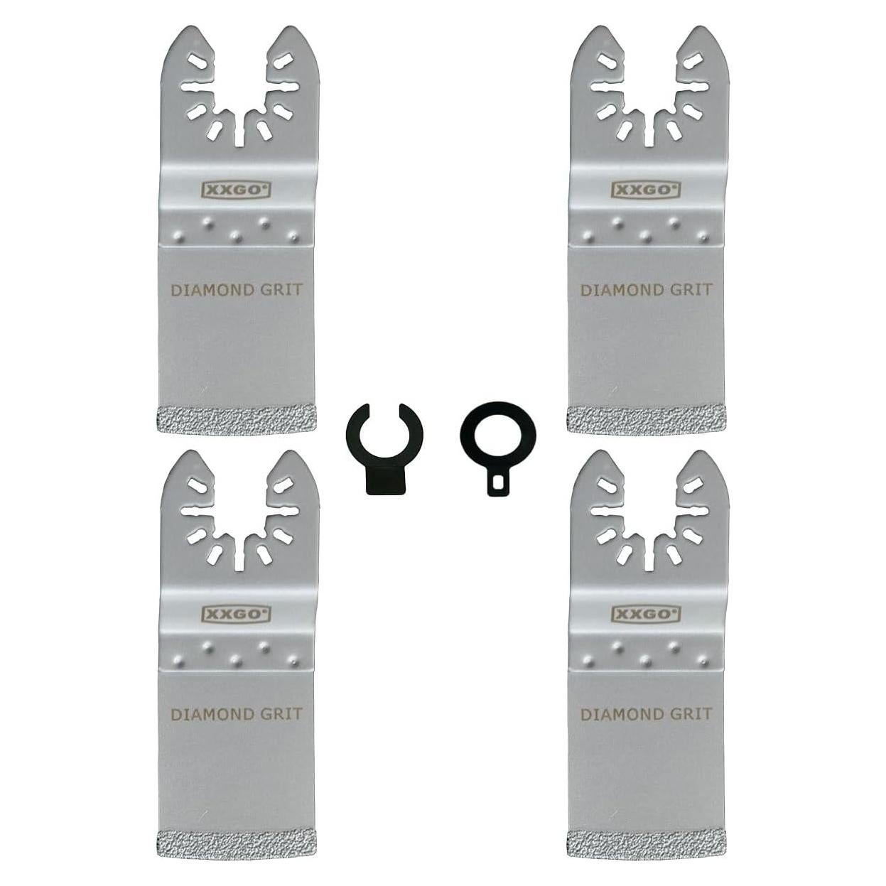 Cuchillas de Diamante XXGO 4 Pcs para Herramienta Oscilante