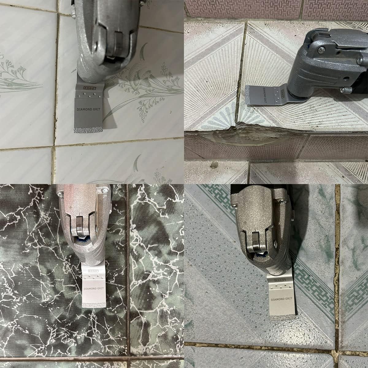 Cuchillas de Diamante XXGO 4 Pcs para Herramienta Oscilante