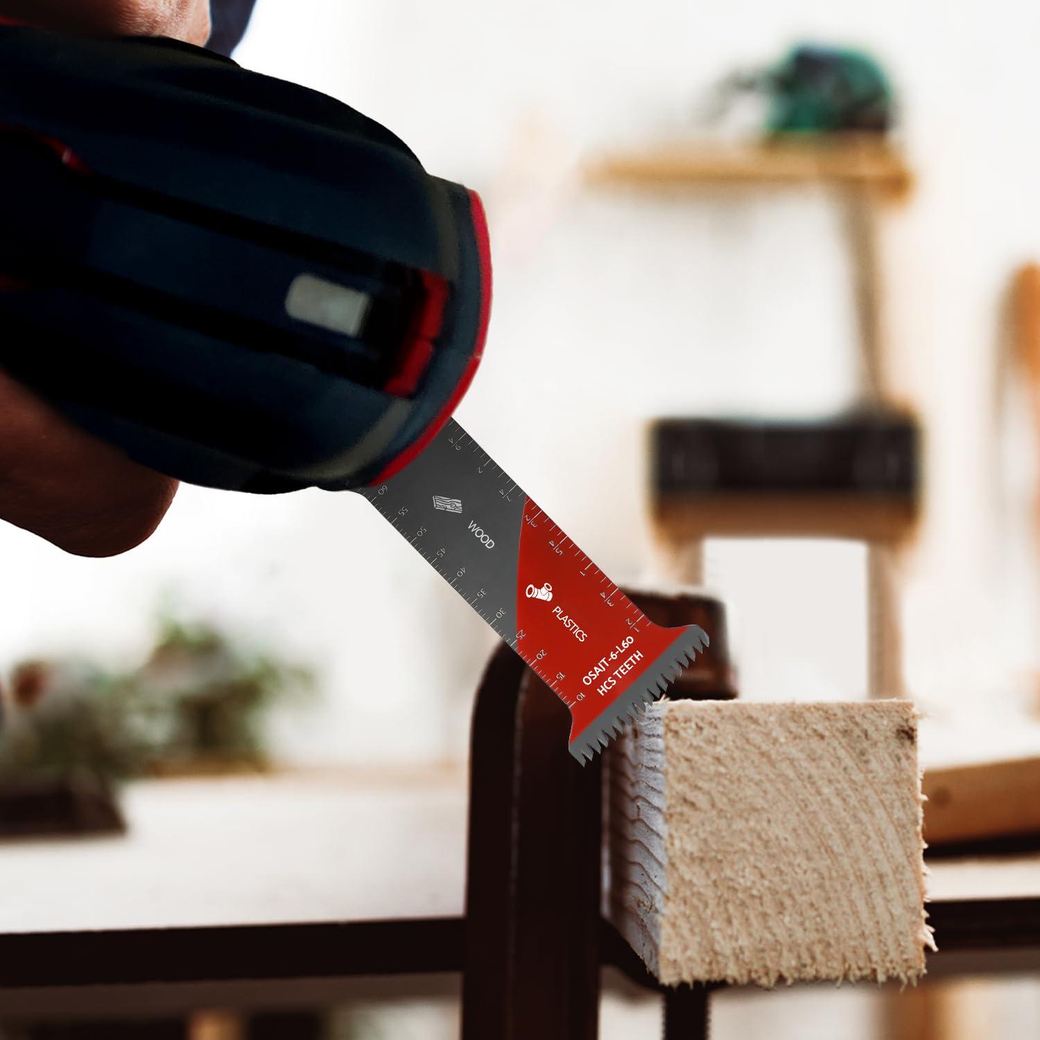 Hojas Oscilantes S&F 6 Pcs para Madera y Plástico 65mm