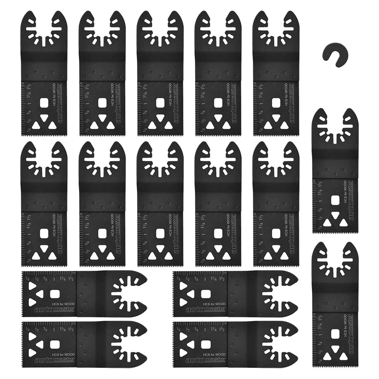 Sierras Oscilantes ACTOMASTER para Madera y Drywall - 15 Pzas