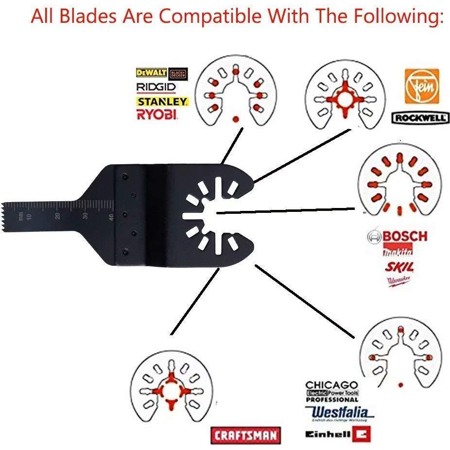 10 Hojas de Sierra Oscilante MZY 10 mm para Madera y Metal