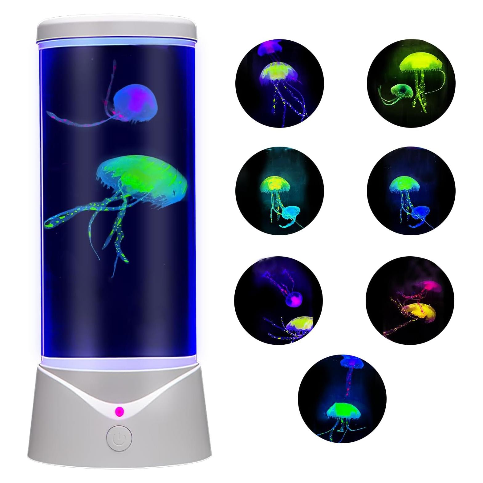 Lámpara de estado de ánimo Simblong JF Medusa Grande Blanca