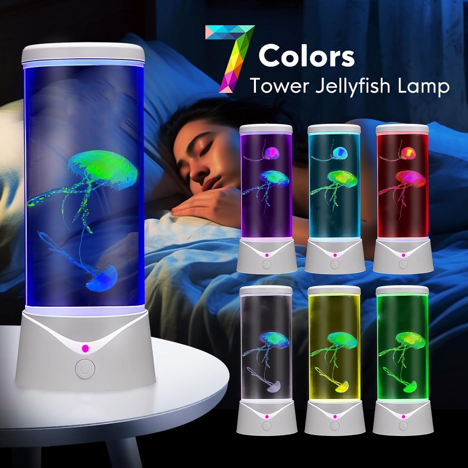 Lámpara de estado de ánimo Simblong JF Medusa Grande Blanca