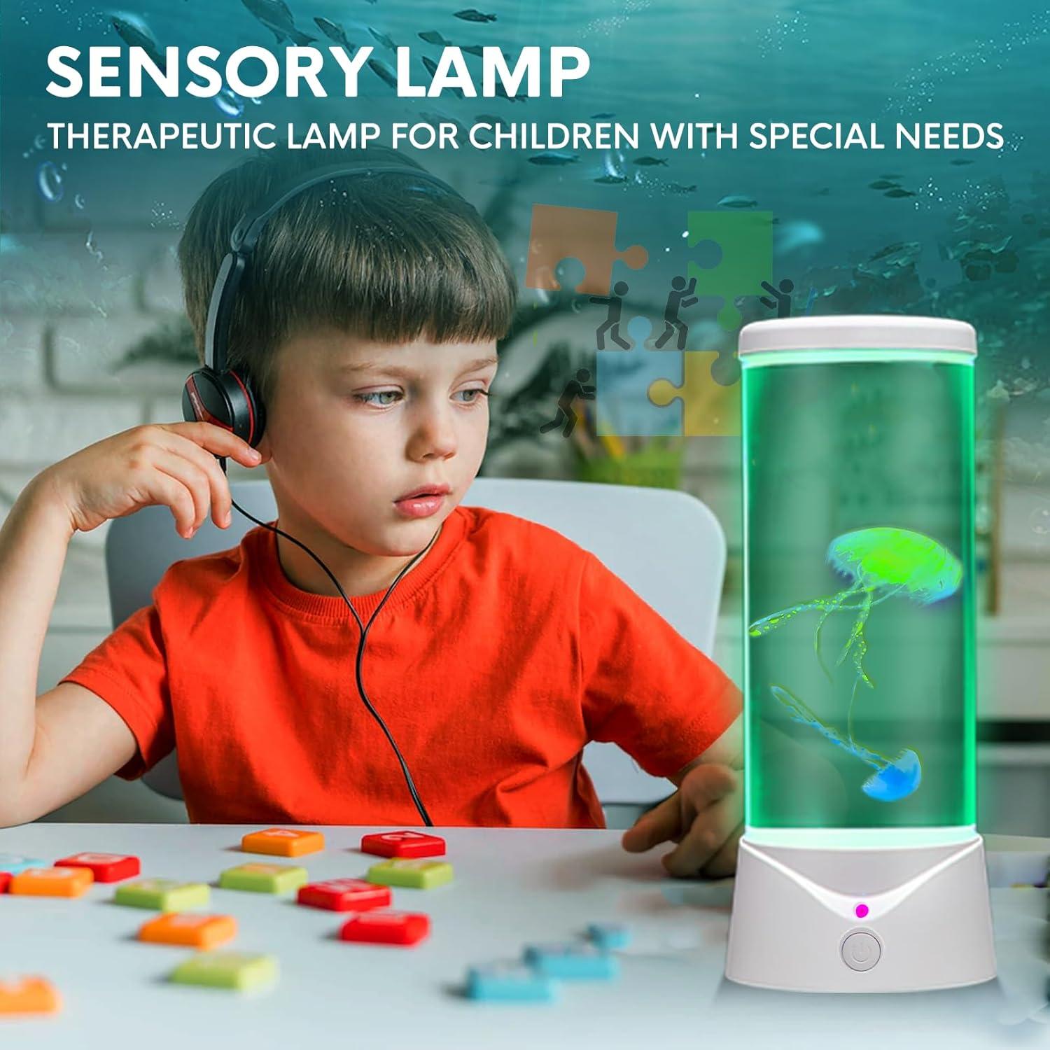 Lámpara de estado de ánimo Simblong JF Medusa Grande Blanca