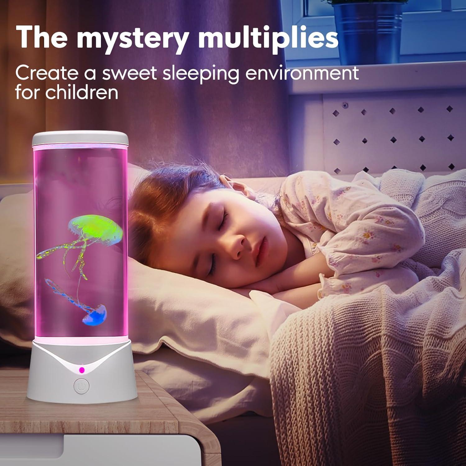 Lámpara de estado de ánimo Simblong JF Medusa Grande Blanca