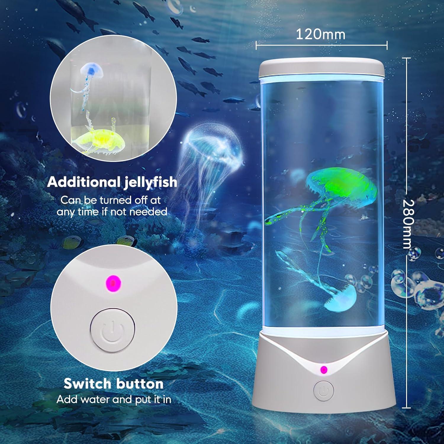 Lámpara de estado de ánimo Simblong JF Medusa Grande Blanca