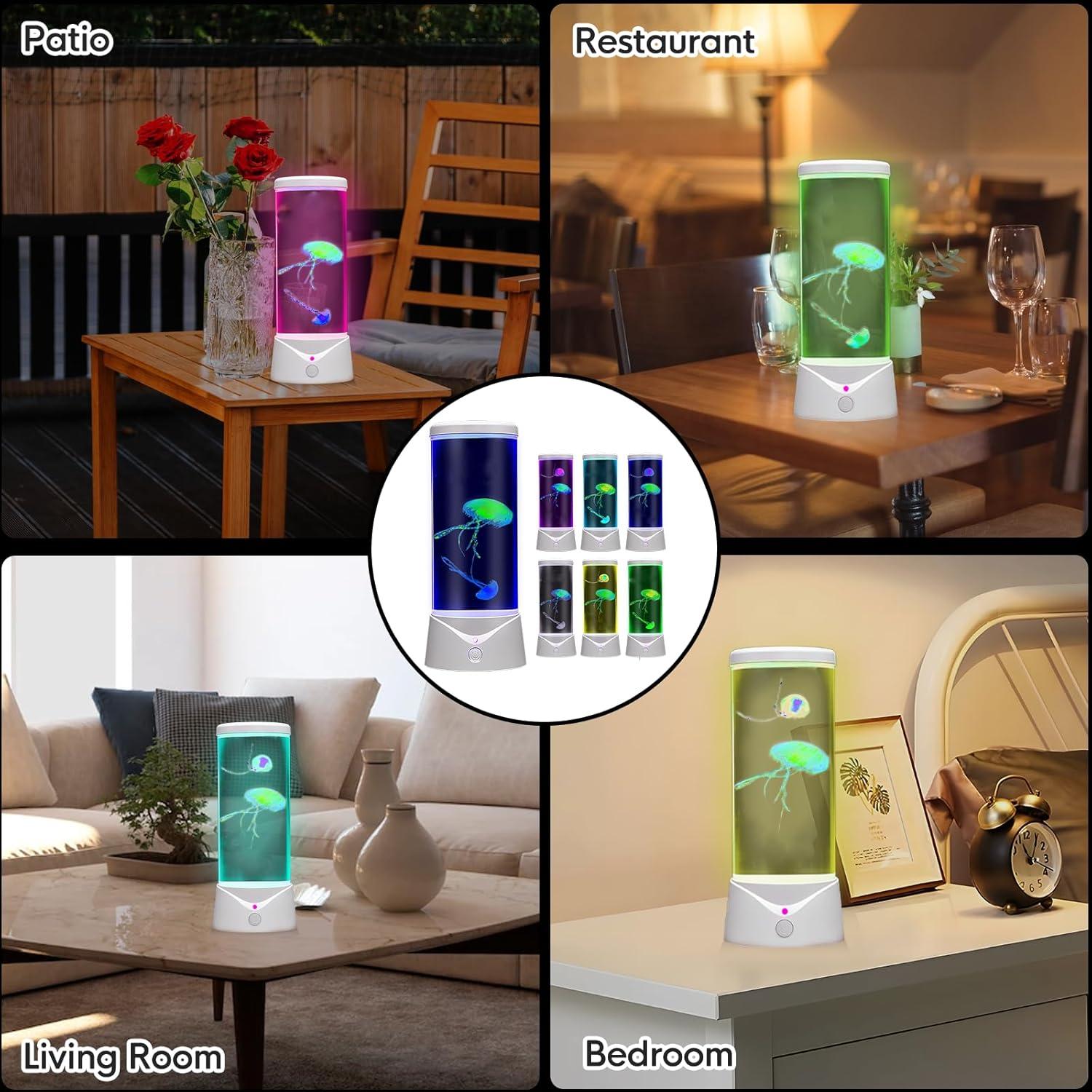 Lámpara de estado de ánimo Simblong JF Medusa Grande Blanca