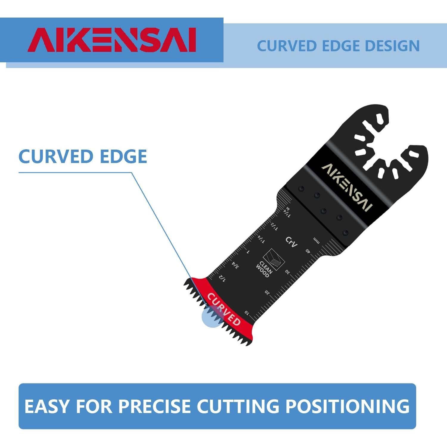 Cuchillas Oscilantes AIKENSAI 7 Piezas para Madera y Metal