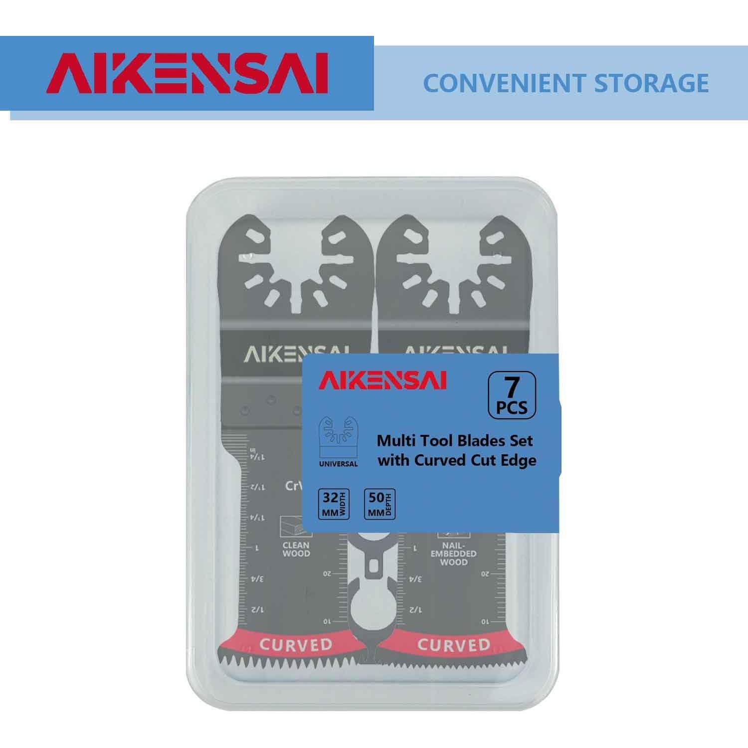 Cuchillas Oscilantes AIKENSAI 7 Piezas para Madera y Metal