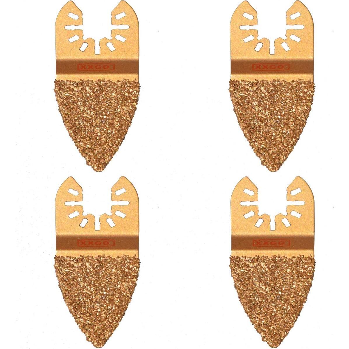 XXGO 8 Pcs Carbide Diamond Oscillating Multi Tool Blades for Grit Grout Removing XGM0605