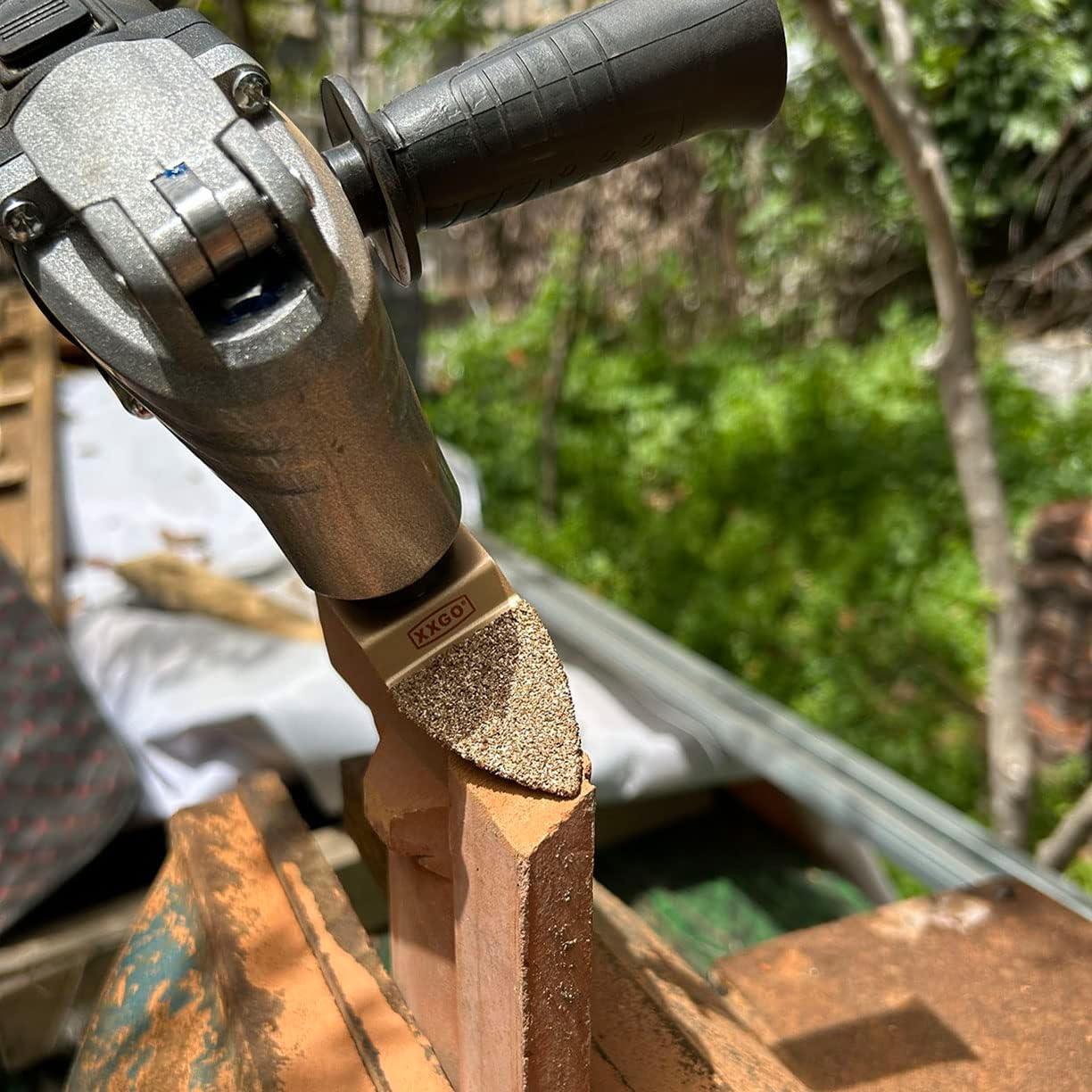 XXGO 8 Pcs Carbide Diamond Oscillating Multi Tool Blades for Grit Grout Removing XGM0605