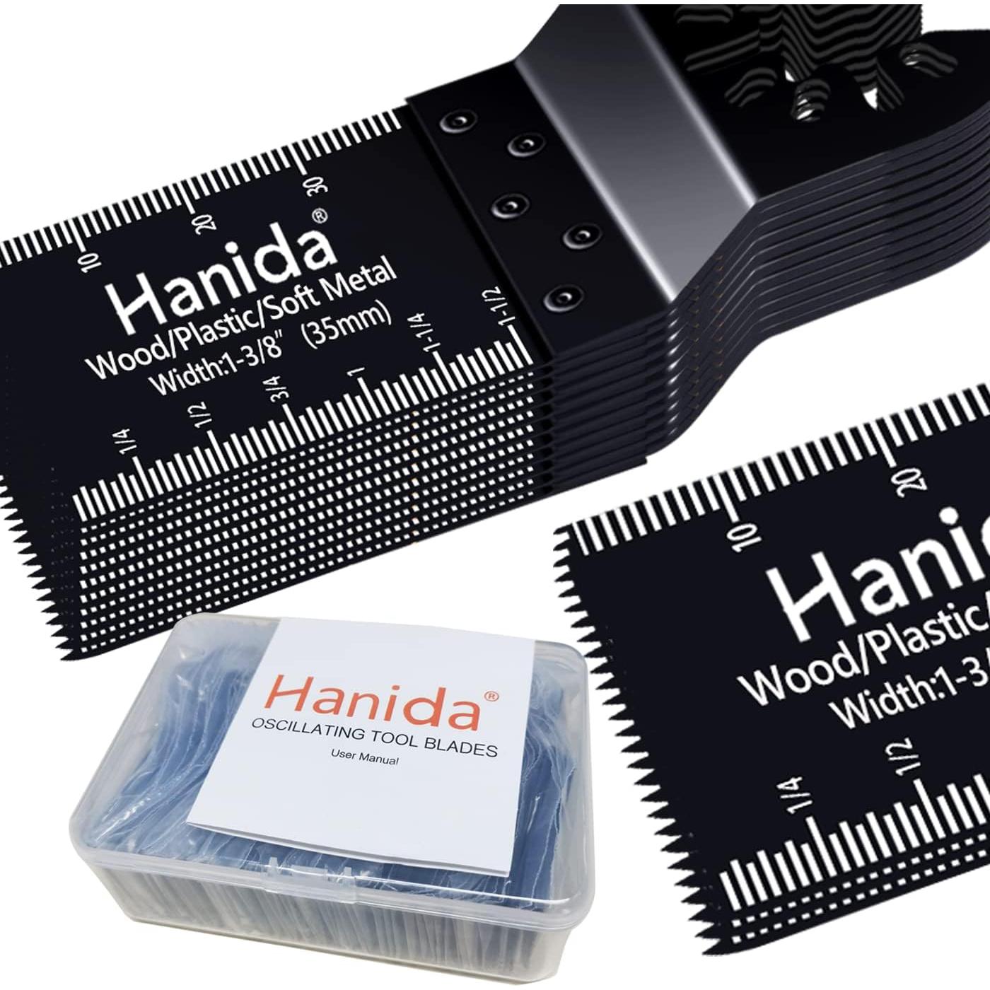 56 Hojas de Sierra Oscilante Hanida para Madera y Metal