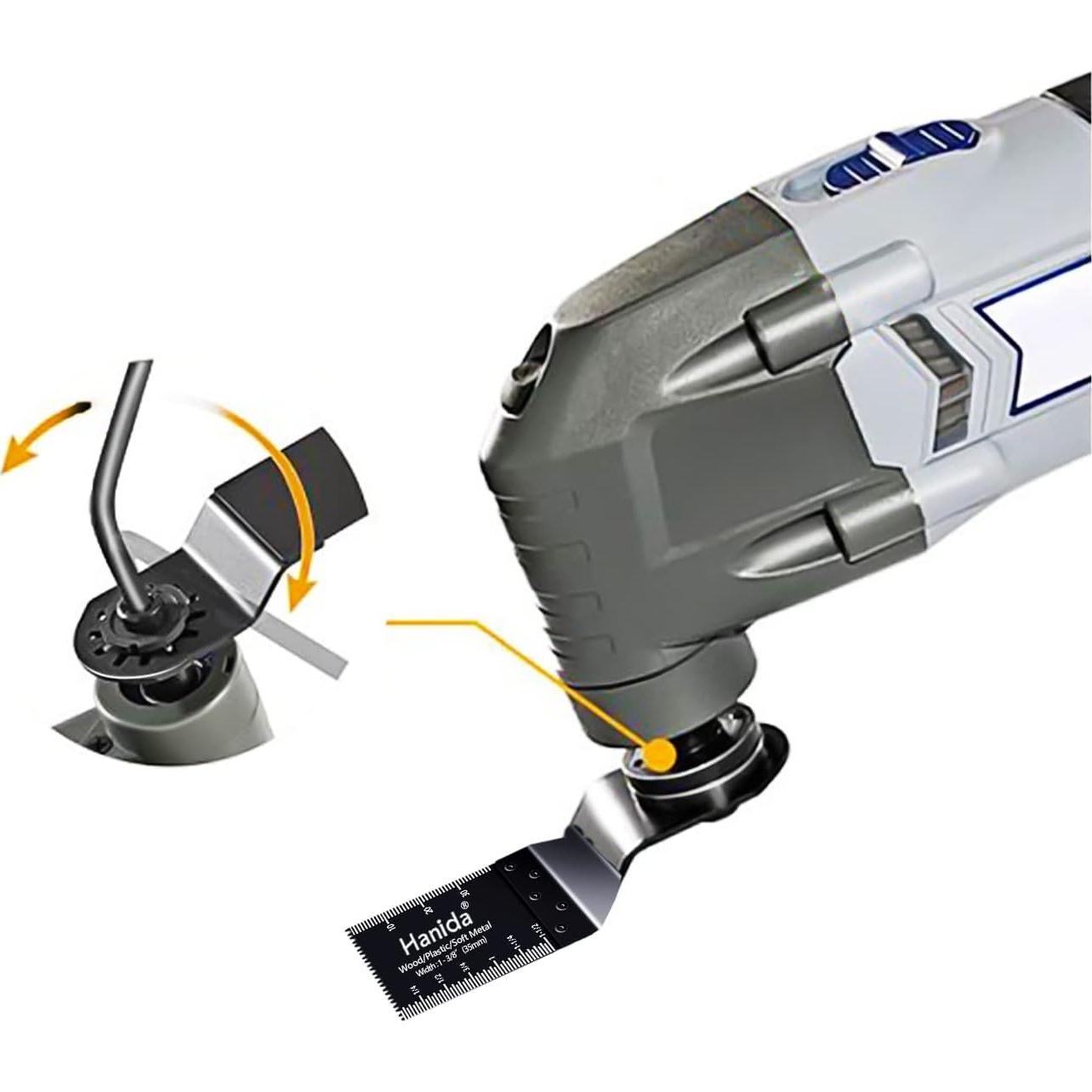 56 Hojas de Sierra Oscilante Hanida para Madera y Metal