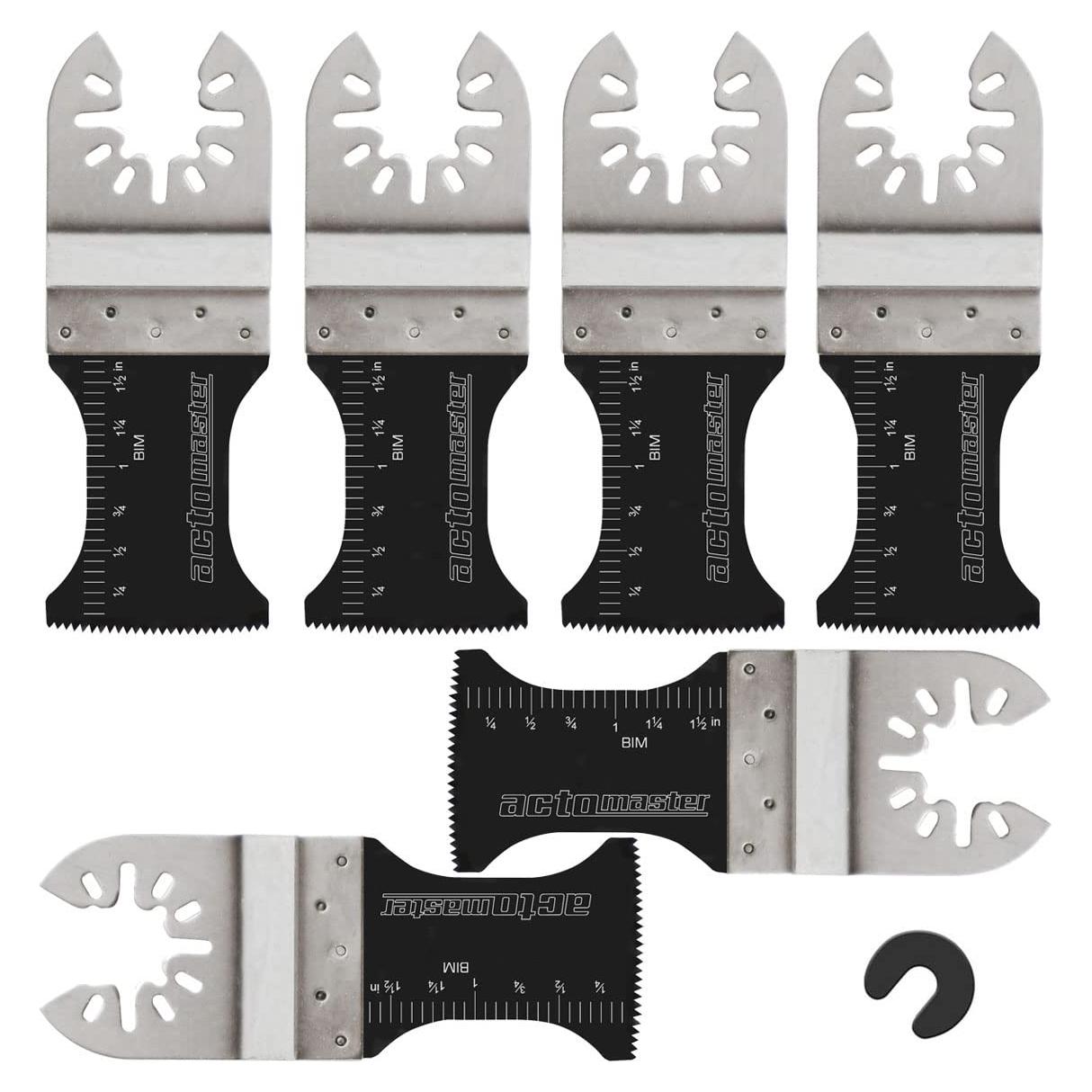 Hoja de sierra oscilante bi-metal ACTOMASTER, paquete de 6