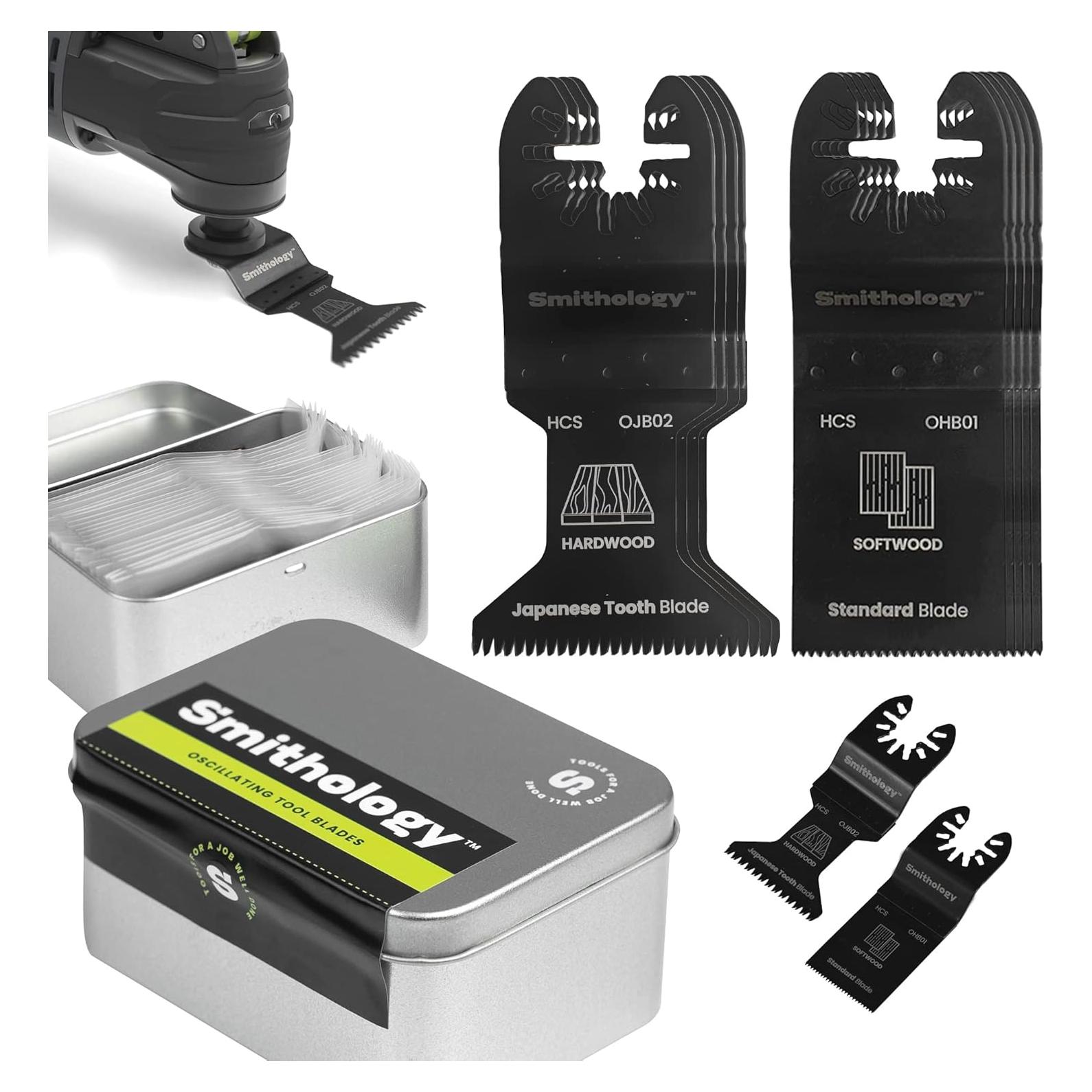 Cuchillas Oscilantes Smithology 24PCS - Madera y PVC