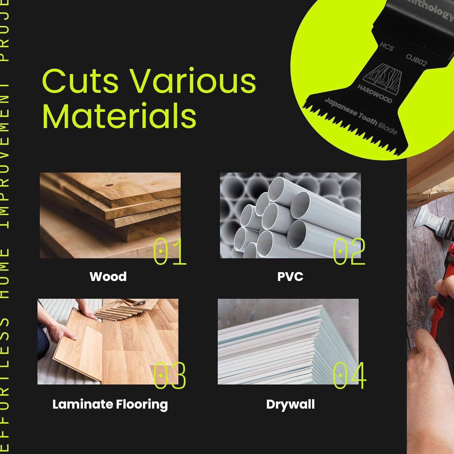 Cuchillas Oscilantes Smithology 24PCS - Madera y PVC