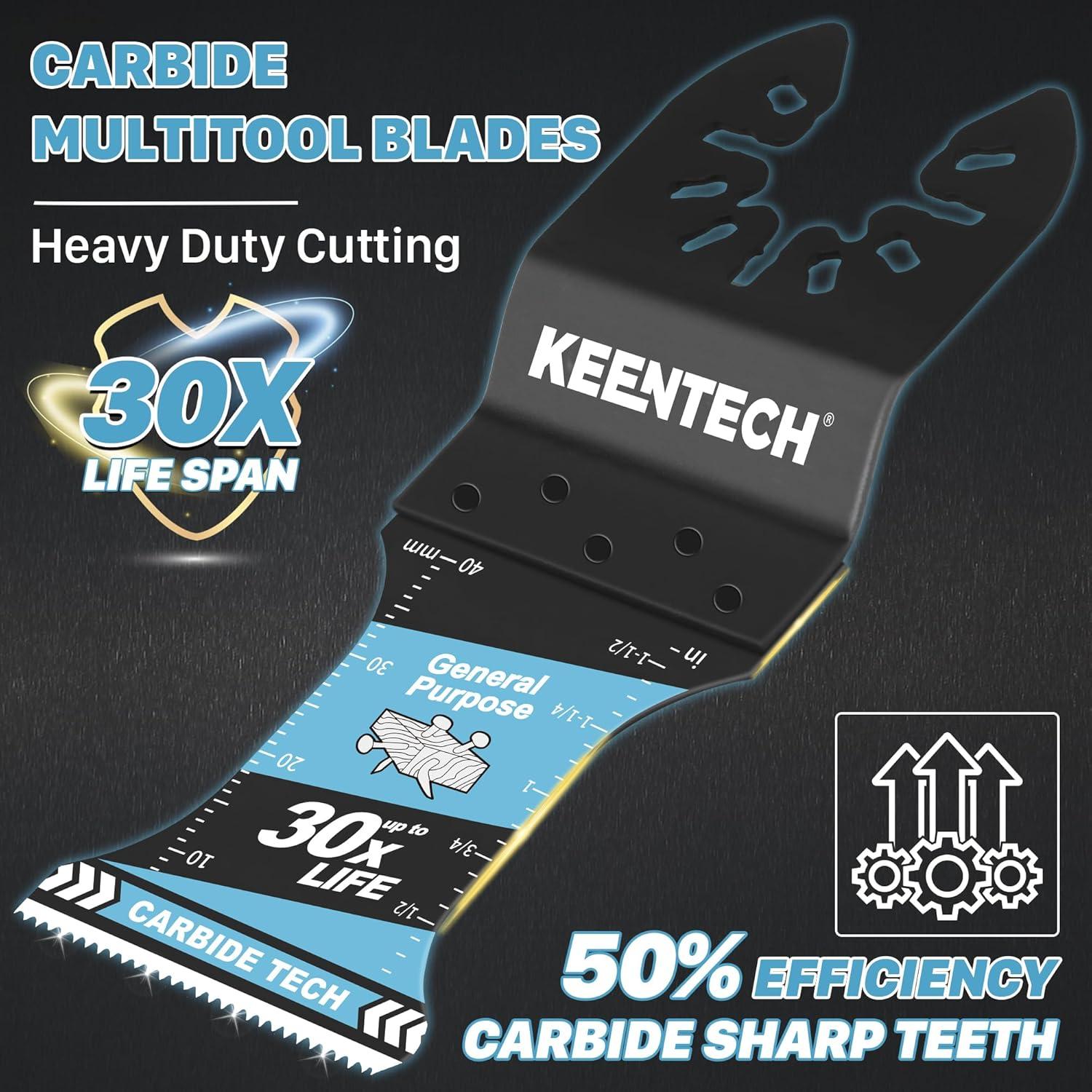 Hojas Oscilantes KEENTECH Carburo 3 Paquetes Corte Metal