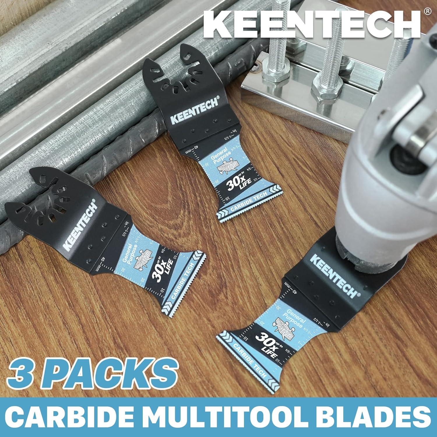Hojas Oscilantes KEENTECH Carburo 3 Paquetes Corte Metal