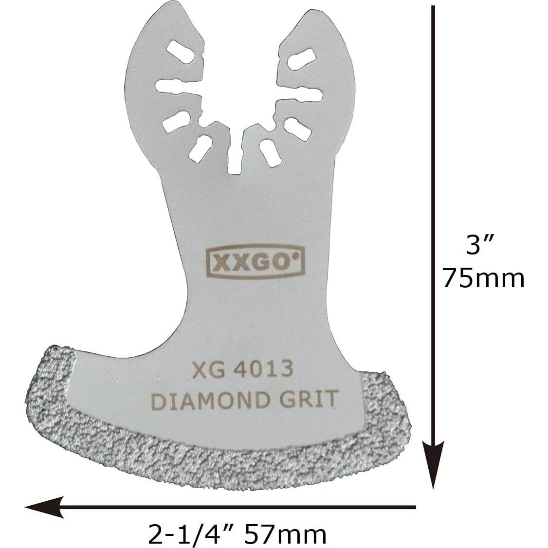 XXGO 8 Pcs Oscillating Multi Tool Blades Diamond for Grout Grit Removal XGM0606
