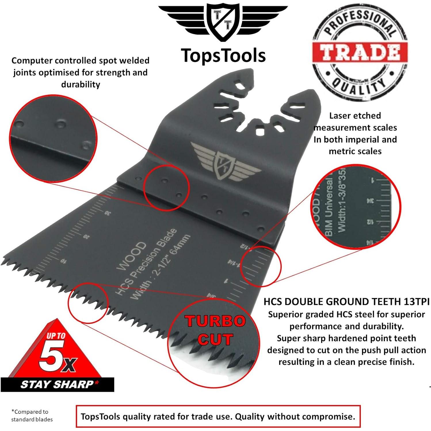 Kit de Cuchillas TopsTools FAKA26A 26 Piezas para Herramientas