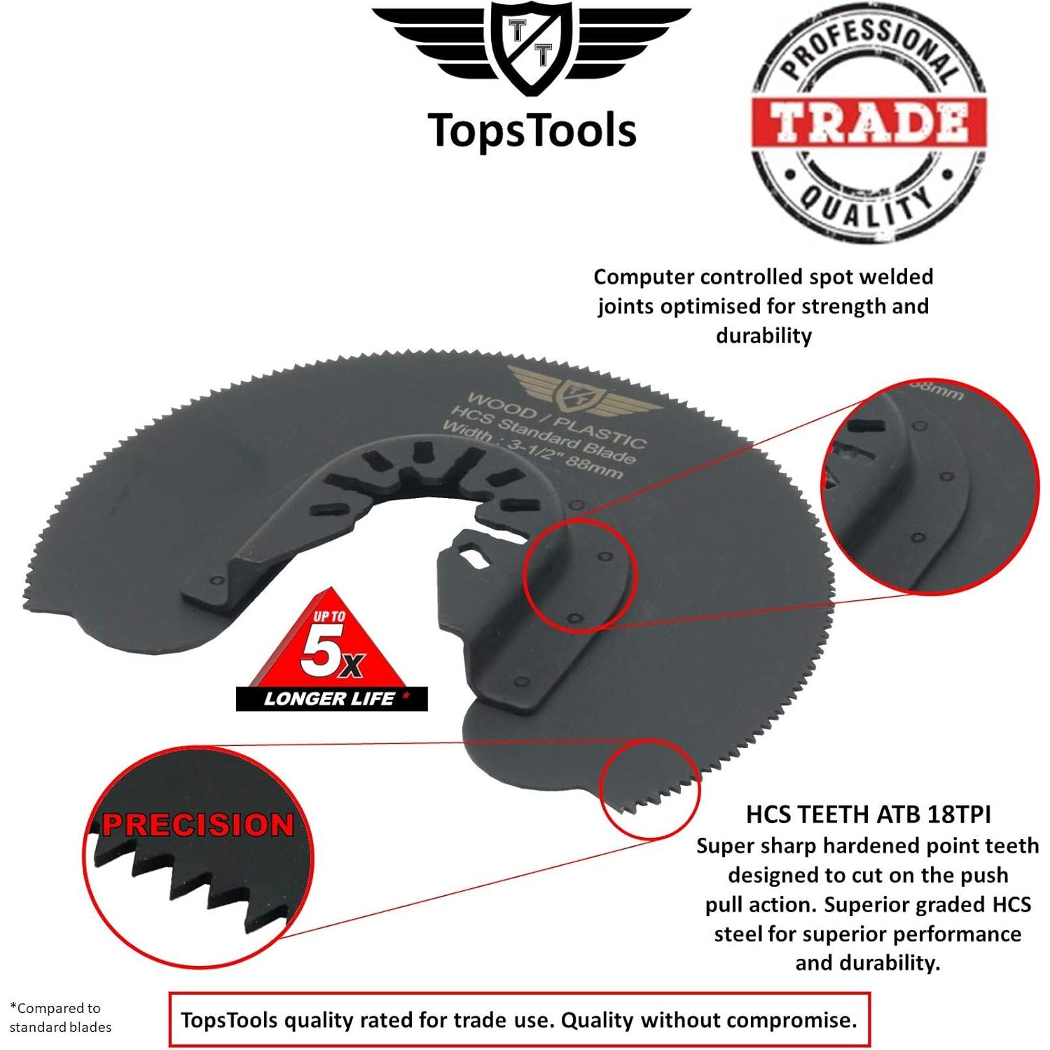 Kit de Cuchillas TopsTools FAKA26A 26 Piezas para Herramientas