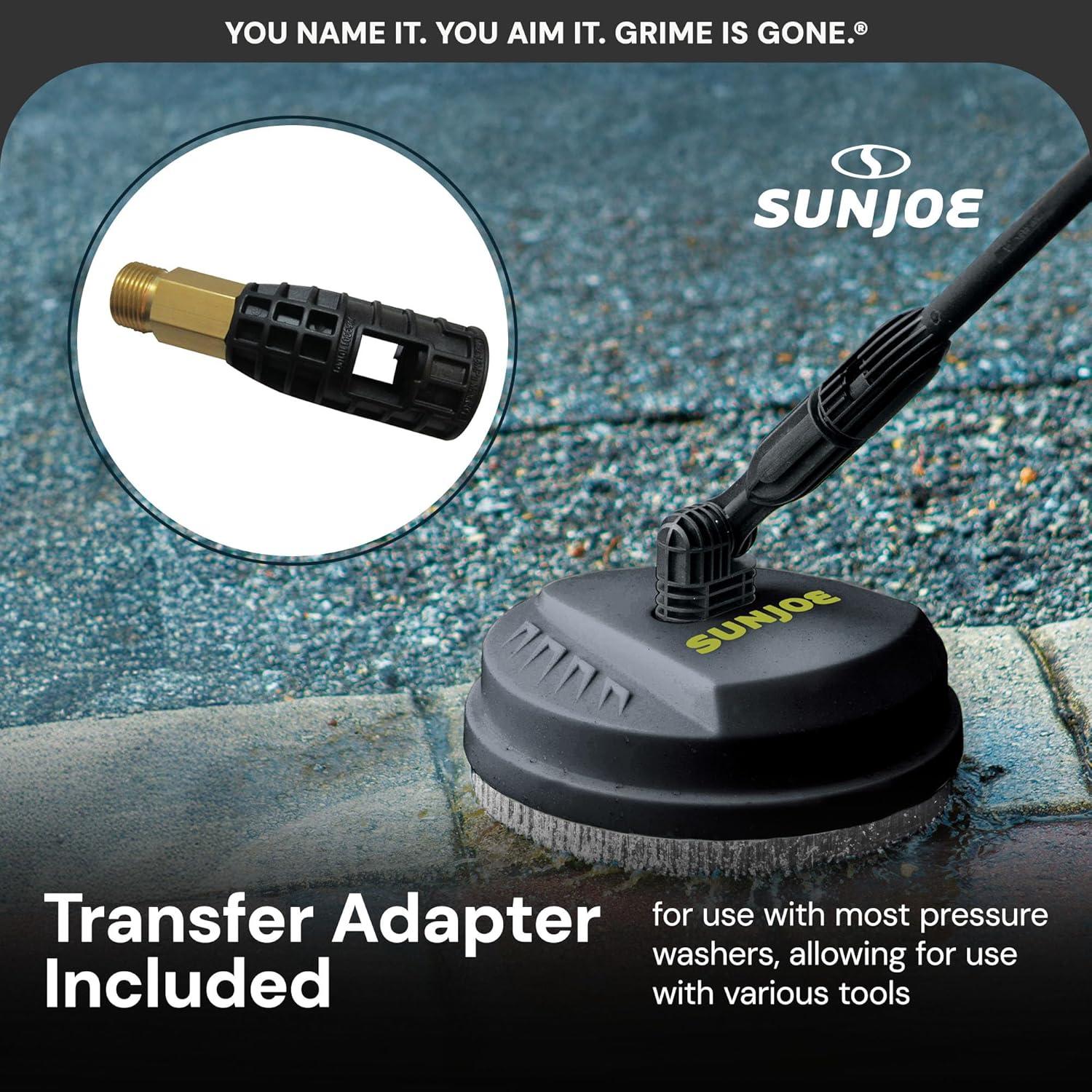 Portable Pressure Washer Attachment, Multi Surface Cleaner, 10 Inch, Green/Black - Professional Cleaning Equipment, Parts, and Accessories for Home, Yard, and Garage, SPX-PCA10