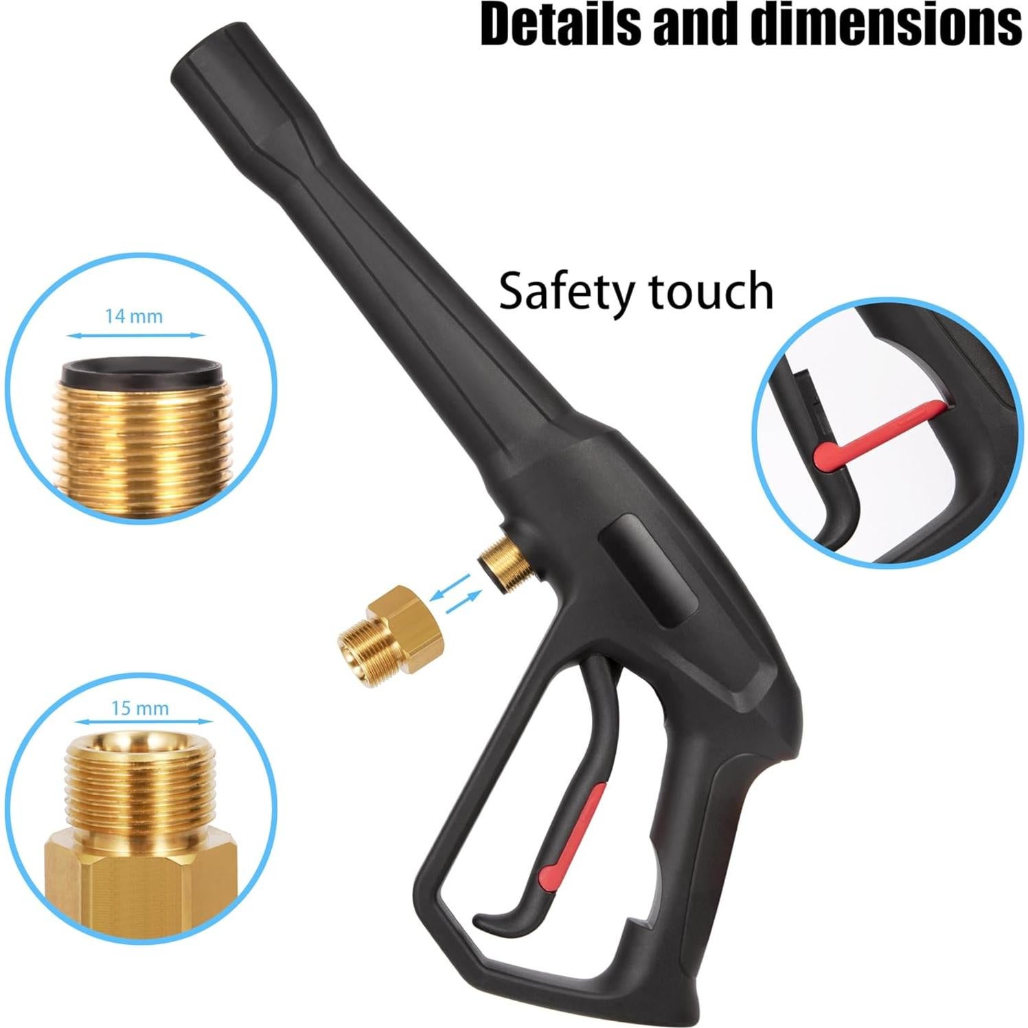 Kit de pistola de pulverización Mairbear 2000 PSI con 5 boquillas