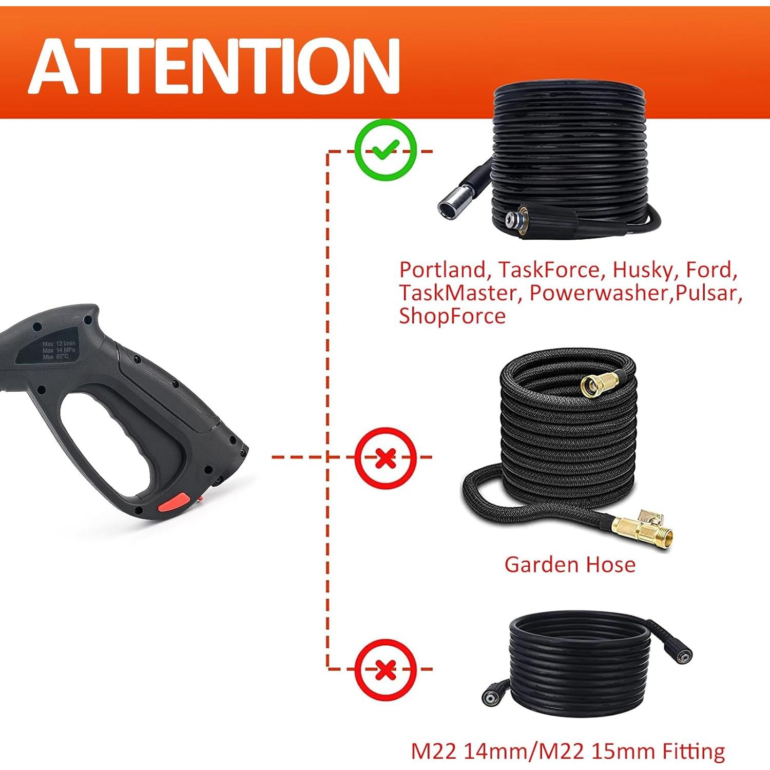 Kit Pistola Pulverización BEARFORCE 5 Boquillas Turbo