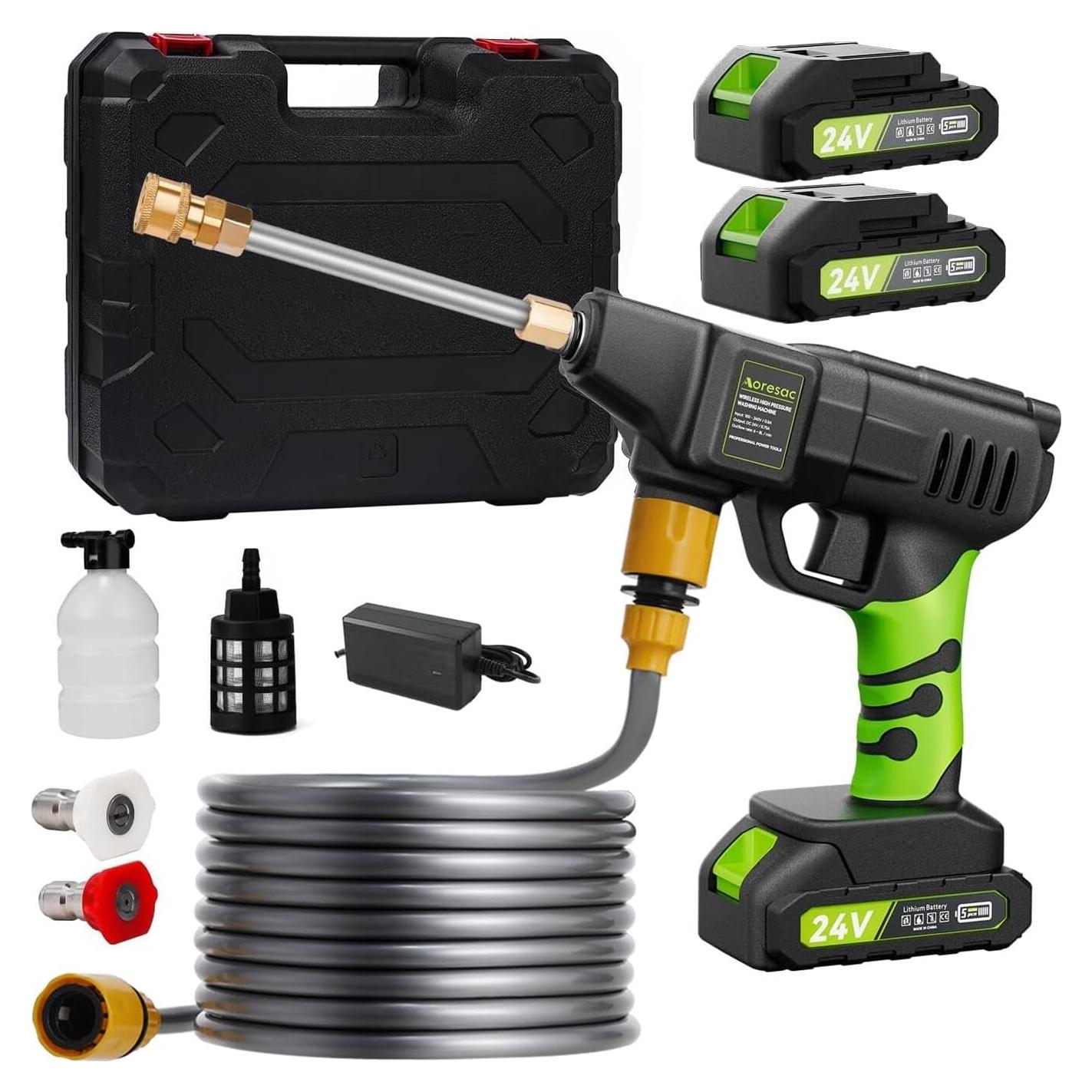 Lavadora a Presión Inalámbrica Aoresac 800 PSI 1.56 GPM